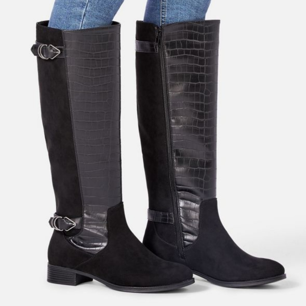 🖤NEW Justfab Tanyia Flat Boot 8.5
